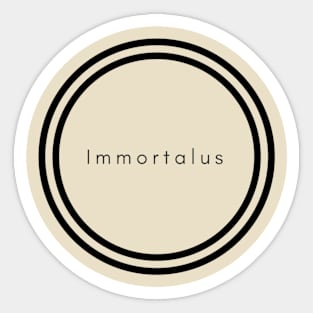 Immortalus the Logo Sticker